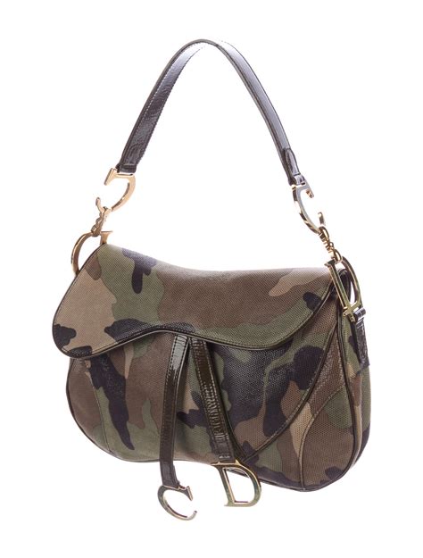 camo dior saddle bag|Dior saddle bag on model.